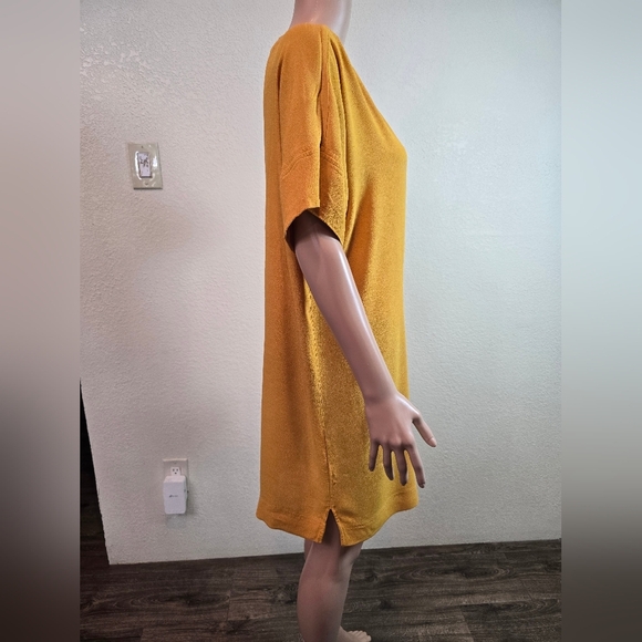 Madewell Medium Mustard Yellow Novel Shift Dress - Picture 7 of 12